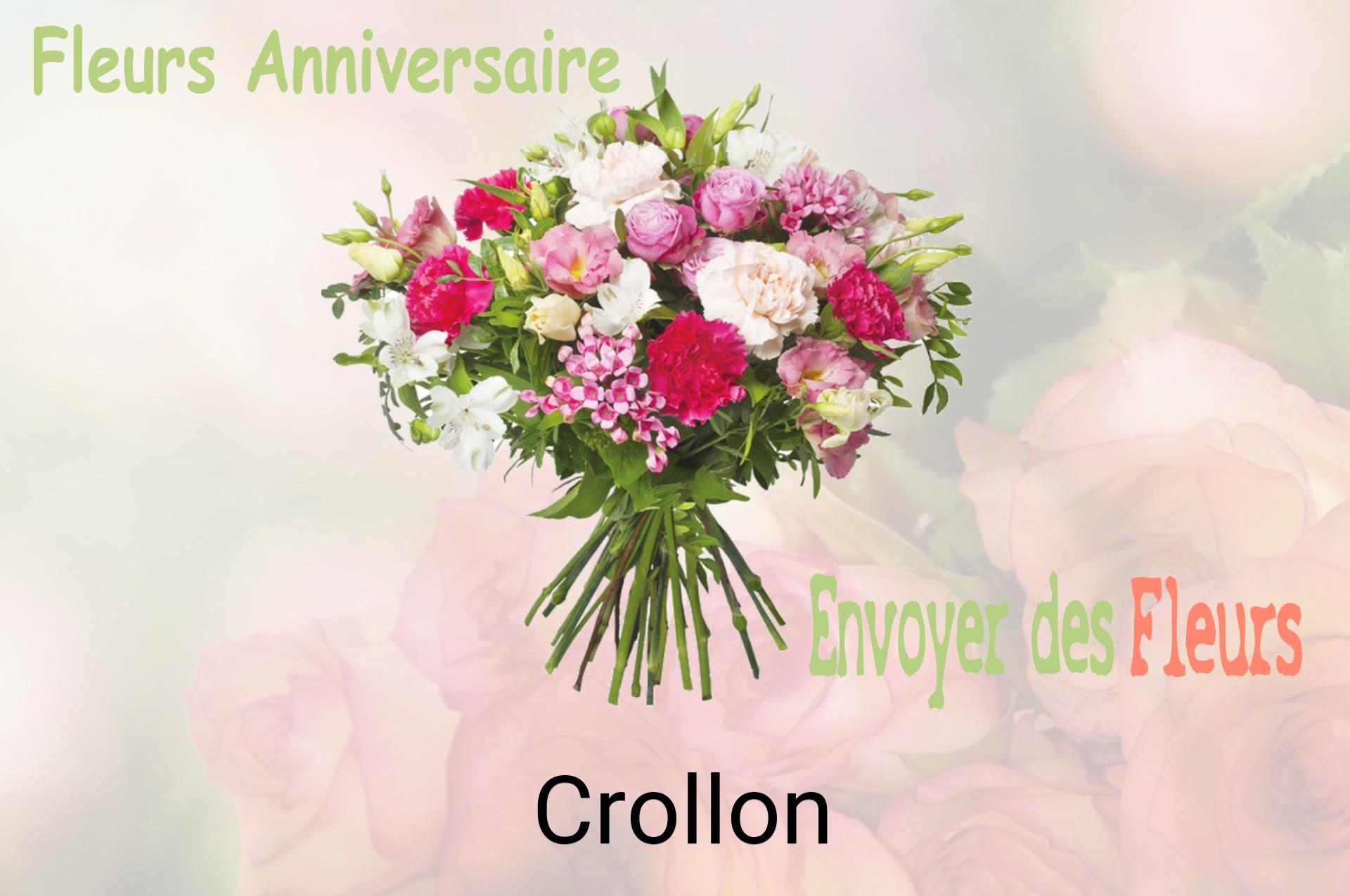 Bouquet de fleurs d’anniversaire livré à Crollon